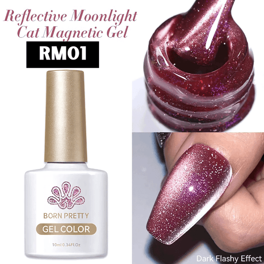 10ML Reflective Moonlight Cat Magnetic Gel Nail Polish