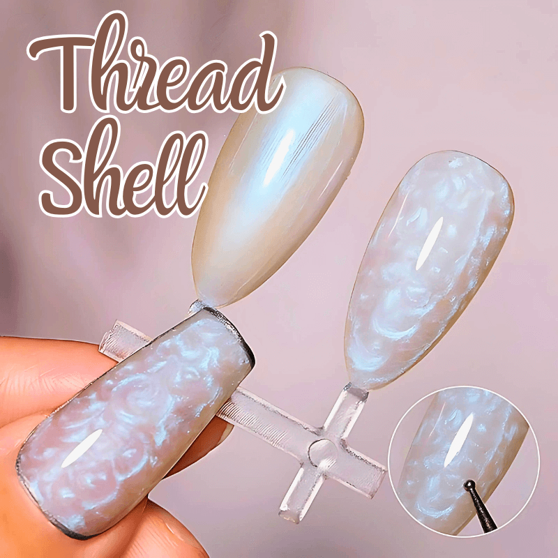 Aurora Pearl Thread Shell Nail Gel Polish