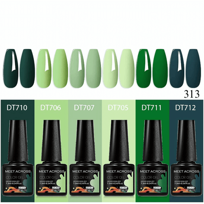 6Pcs/Glitter Gel Nail Polish Sets