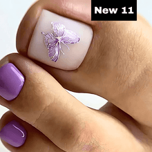 Load image into Gallery viewer, 24pcs Summer  Press on False Toe Nails
