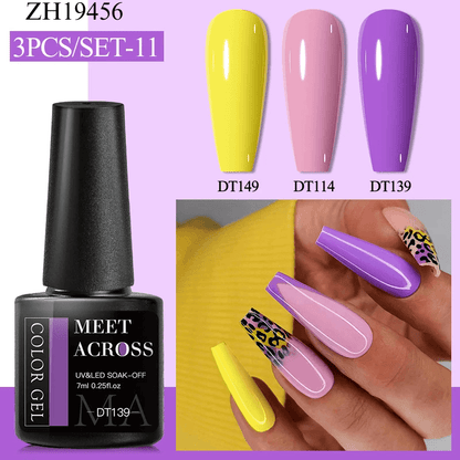 3Pcs Complementary Color Nail Polish sets