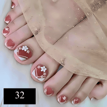 Load image into Gallery viewer, 24pcs Summer  Press on False Toe Nails
