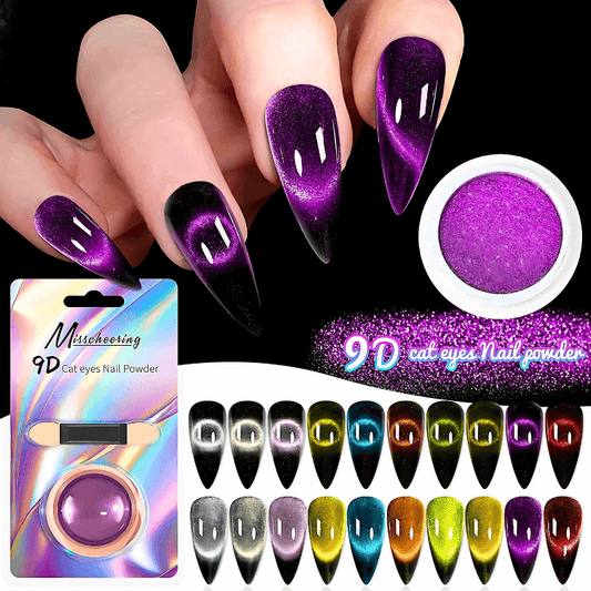 9D Glitter Cat's Eye Magnetic Nail Powder