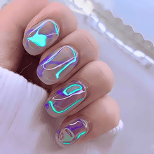 Load image into Gallery viewer, Aurora Holographic Shattered Glass Nail Foil
