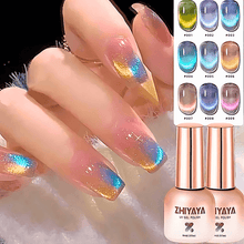 Load image into Gallery viewer, 8ml  Dynamic Rainbow Reflective Magnetic Gel Nail Polish
