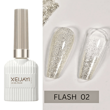 Load image into Gallery viewer, 15ML Translucent Flash and Explosive Flash Reflective Glitter Gel Top Coat
