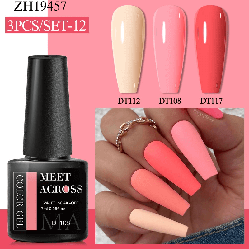 3Pcs Complementary Color Nail Polish sets