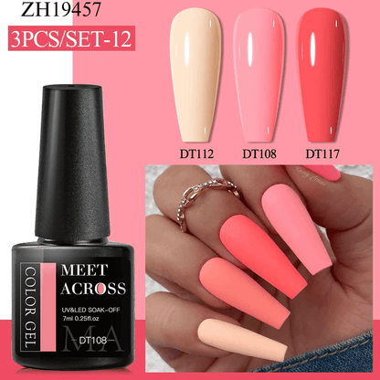 3Pcs Complementary Color Nail Polish sets