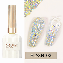 Load image into Gallery viewer, 15ML Translucent Flash and Explosive Flash Reflective Glitter Gel Top Coat
