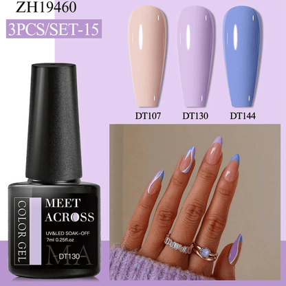 3Pcs Complementary Color Nail Polish sets