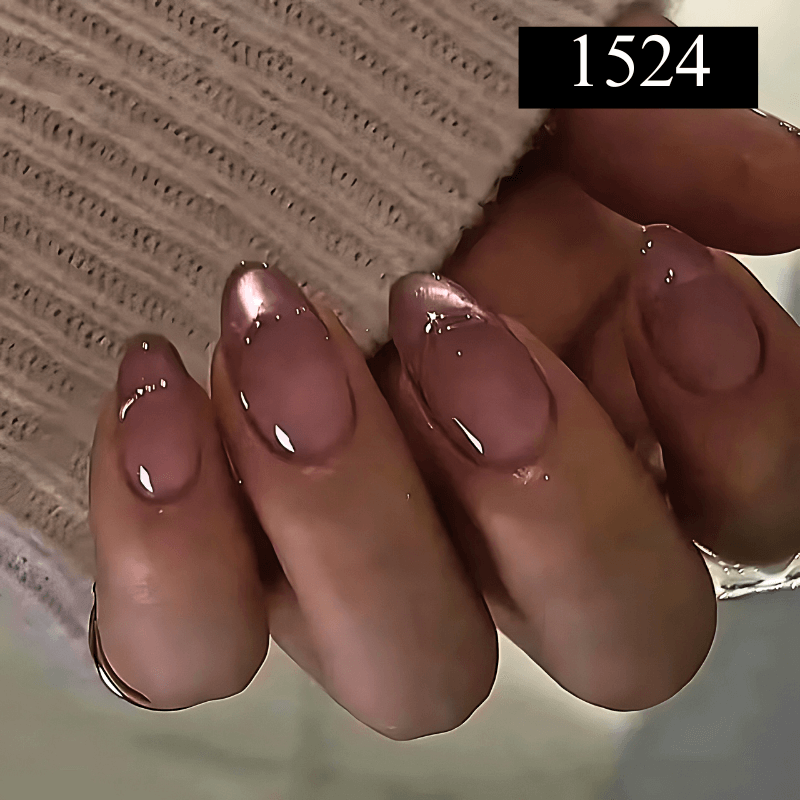 24Pcs Detachable Press on Full Cover Designer Nails