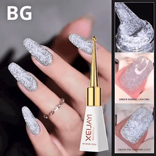 Load image into Gallery viewer, Reflective Glitter Magnetic Cat Eye Gel Polish
