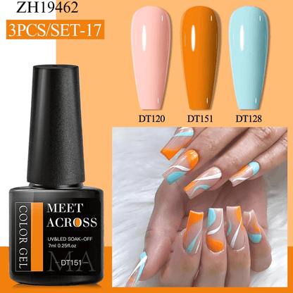 3Pcs Complementary Color Nail Polish sets