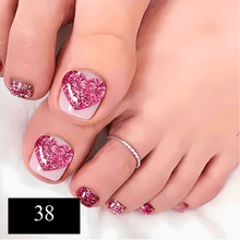 Load image into Gallery viewer, 24pcs Summer  Press on False Toe Nails
