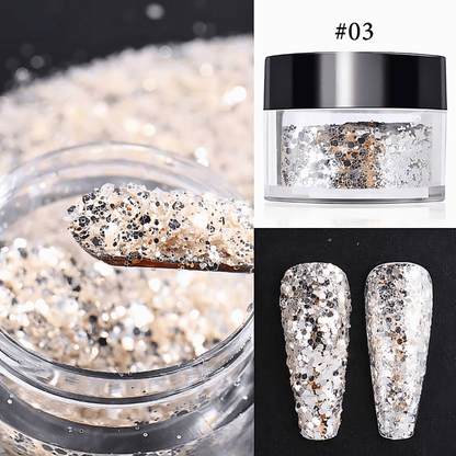 Black Candy Sand Sugar Nail Powder