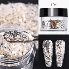 Load image into Gallery viewer, Black Candy Sand Sugar Nail Powder
