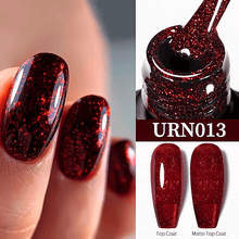 Load image into Gallery viewer, 7.5ML Glitter Sequin Color Gel Nail Polish
