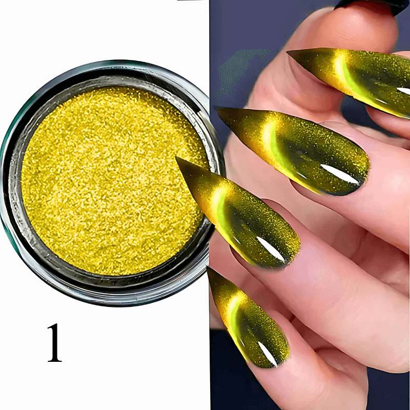 9D Chrome Cat Magnet Nail Glitter Powder