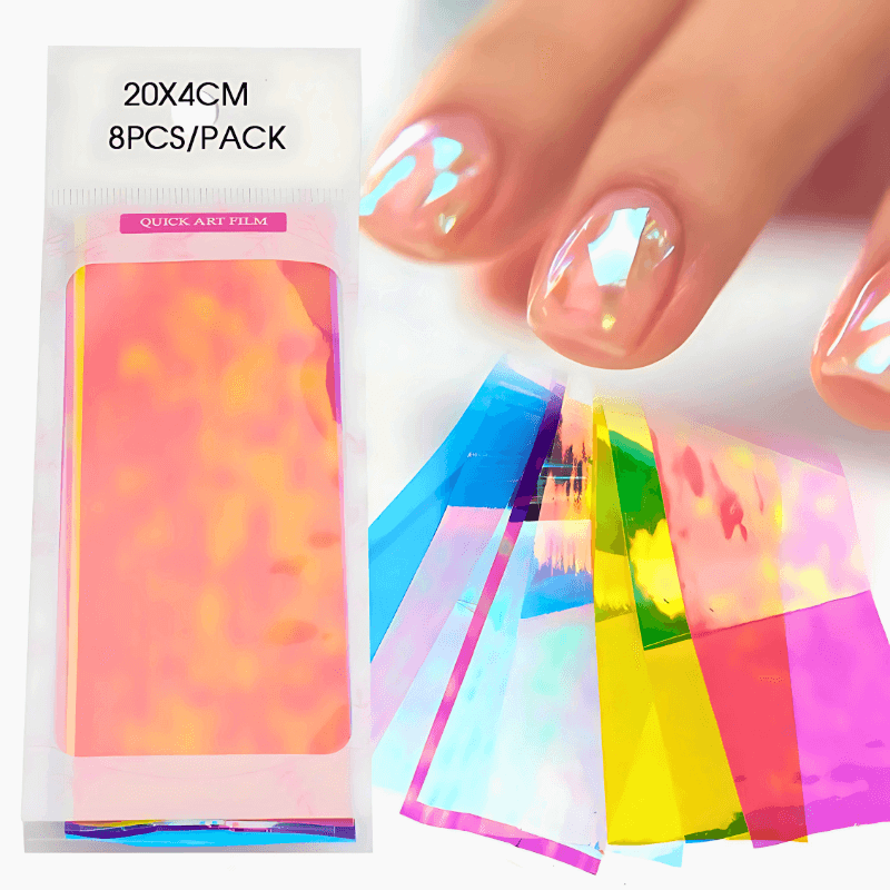 Aurora Holographic Shattered Glass Nail Foil