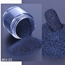 Load image into Gallery viewer, Black Candy Sand Sugar Nail Powder
