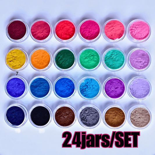 24 Color 3D Velvet Flocking Nail Powder