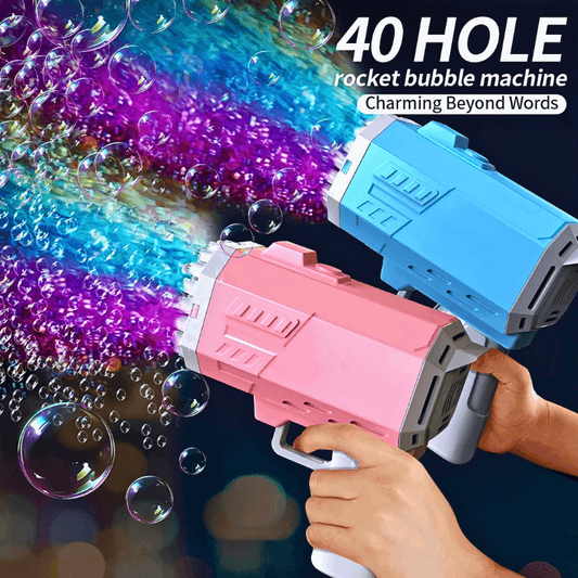 2pcs 40 hole handheld bubble launcher Gun