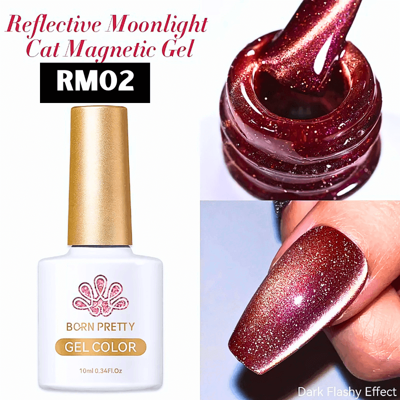 10ML Reflective Moonlight Cat Magnetic Gel Nail Polish