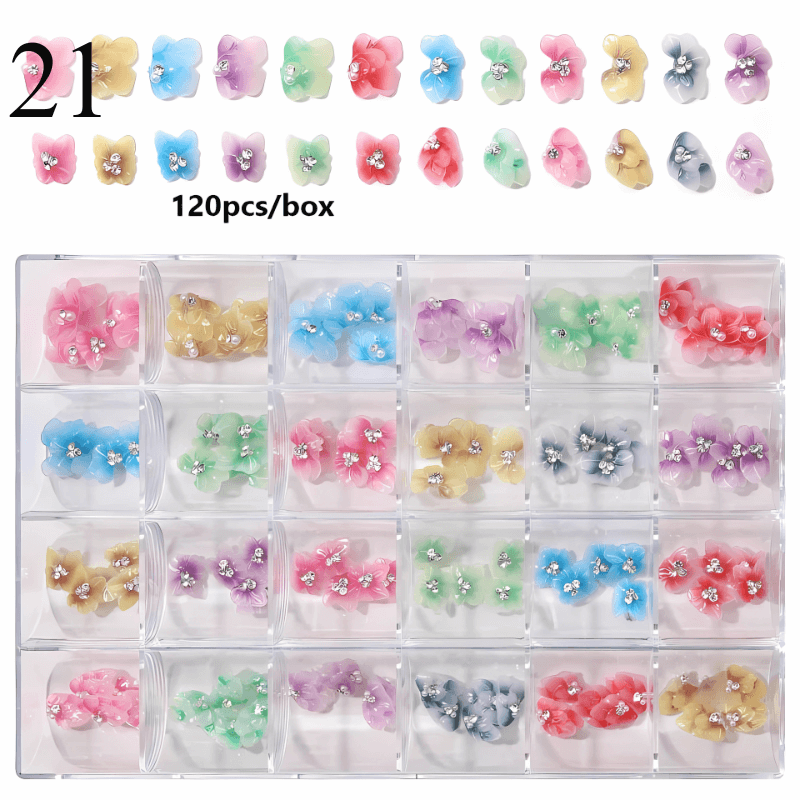 2800pcs Luxury Diamond, Rhinestone, Crystal Nail Art Decorations