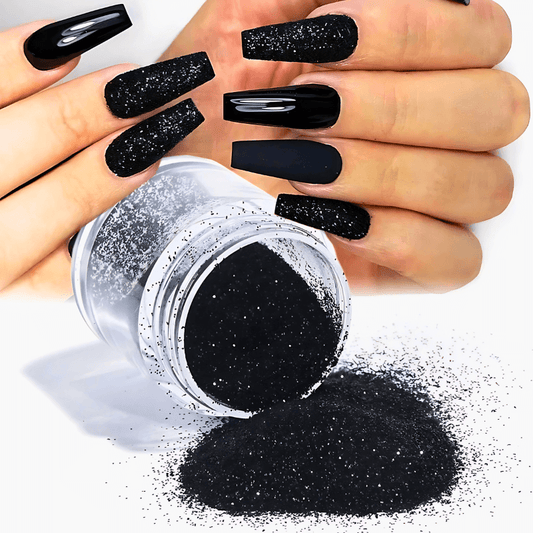 Black Candy Sand Sugar Nail Powder