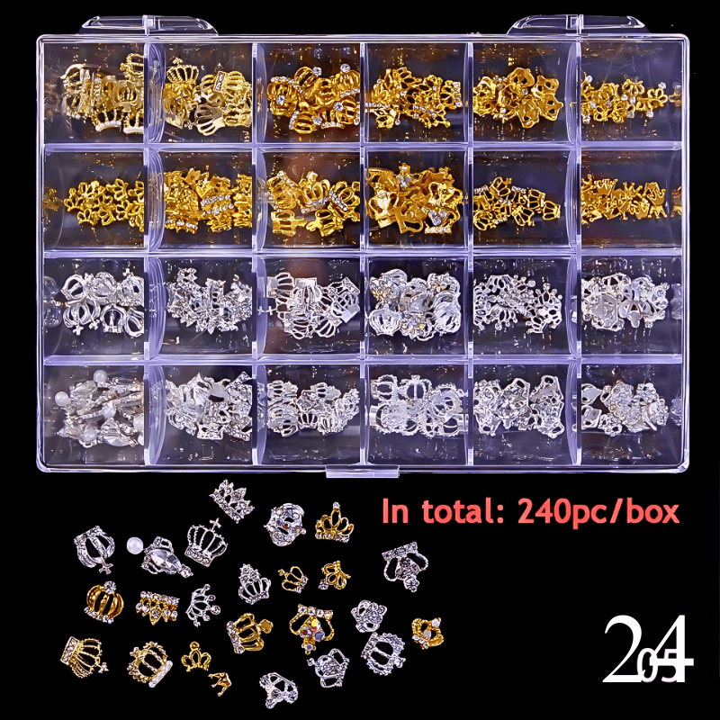 2800pcs Luxury Diamond, Rhinestone, Crystal Nail Art Decorations