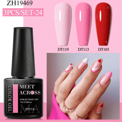 3Pcs Complementary Color Nail Polish sets