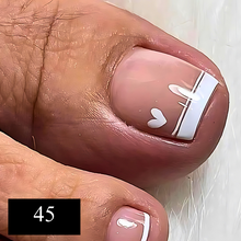 Load image into Gallery viewer, 24pcs Summer  Press on False Toe Nails
