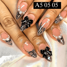 Load image into Gallery viewer, 24Pcs Detachable Press on Full Cover Designer Nails
