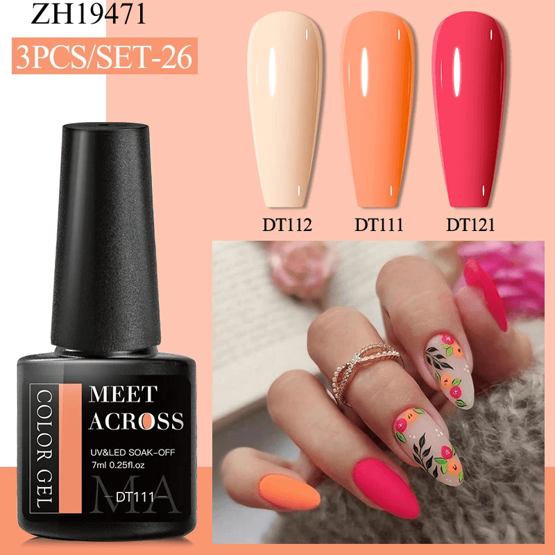 3Pcs Complementary Color Nail Polish sets