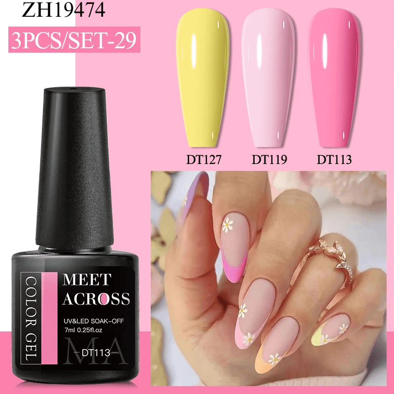 3Pcs Complementary Color Nail Polish sets