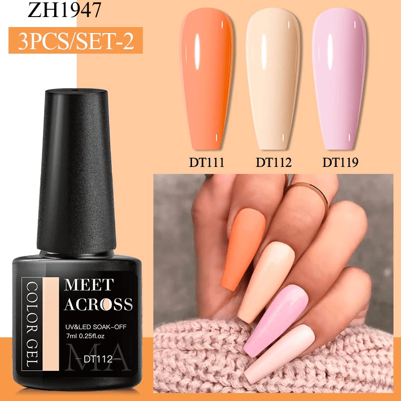 3Pcs Complementary Color Nail Polish sets