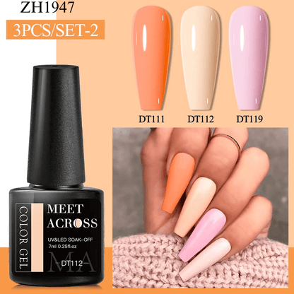 3Pcs Complementary Color Nail Polish sets