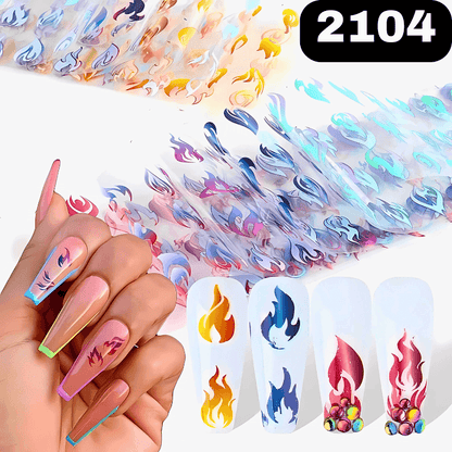 10pcs Camouflage Stickers for Nails