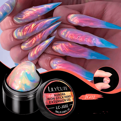 Aurora Non-Stick Hand Solid Extension Nail Gel Polish