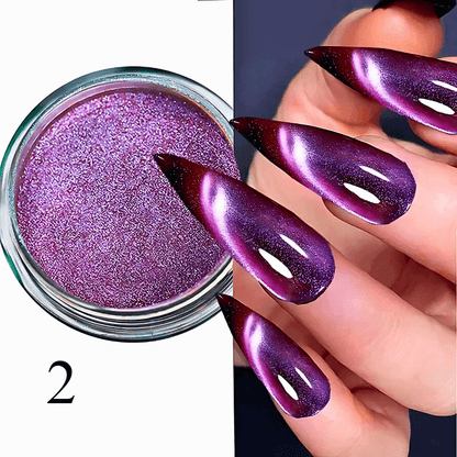 9D Chrome Cat Magnet Nail Glitter Powder