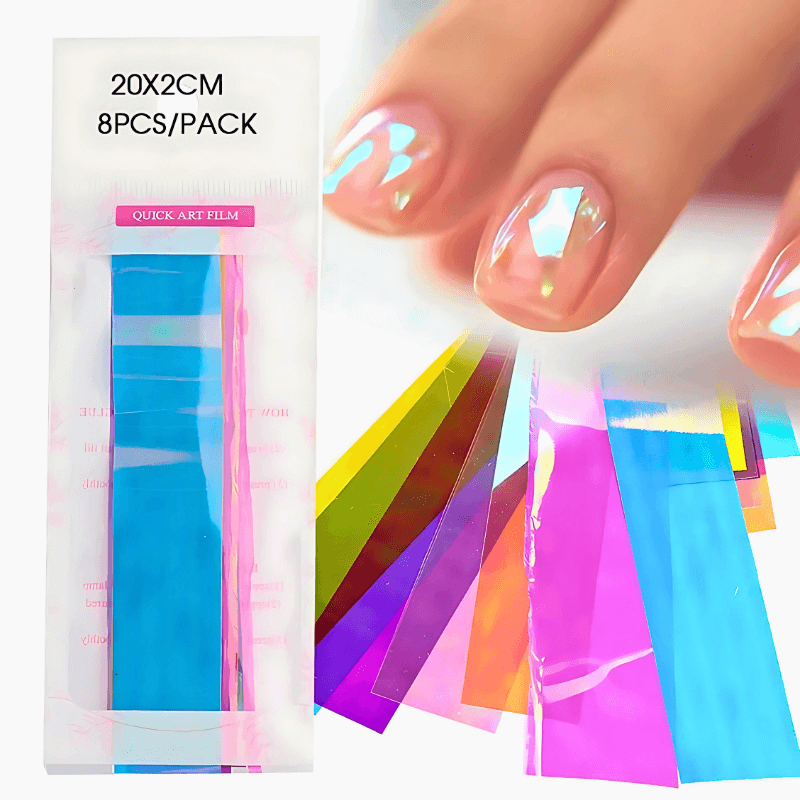 Aurora Holographic Shattered Glass Nail Foil