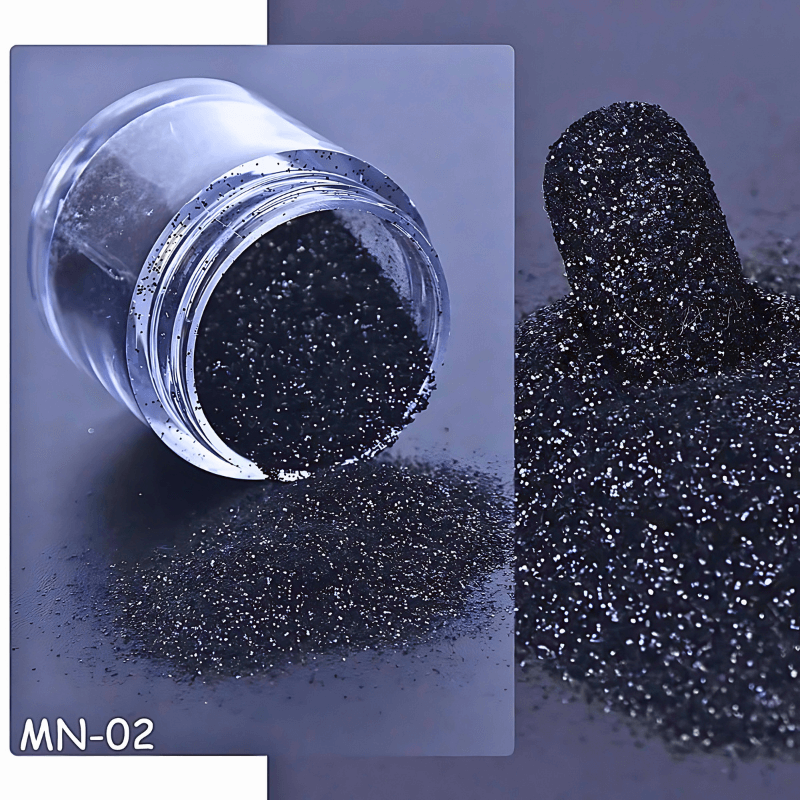 Black Candy Sand Sugar Nail Powder