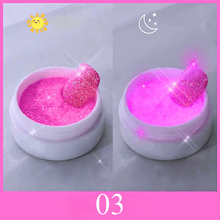 Load image into Gallery viewer, Luminous Night Fluorescent Glow in The Dark Nail Powder
