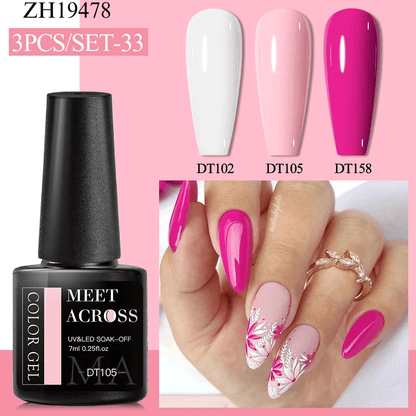 3Pcs Complementary Color Nail Polish sets