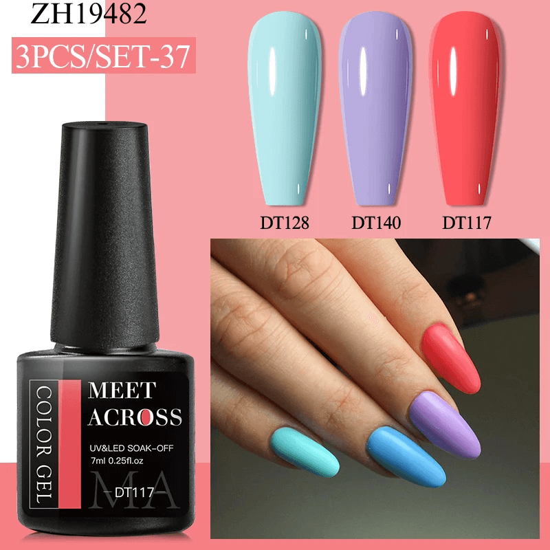 3Pcs Complementary Color Nail Polish sets