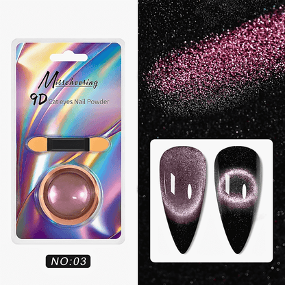 9D Glitter Cat's Eye Magnetic Nail Powder