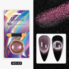 Load image into Gallery viewer, 9D Glitter Cat&#39;s Eye Magnetic Nail Powder
