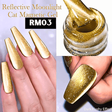 Load image into Gallery viewer, 10ML Reflective Moonlight Cat Magnetic Gel Nail Polish
