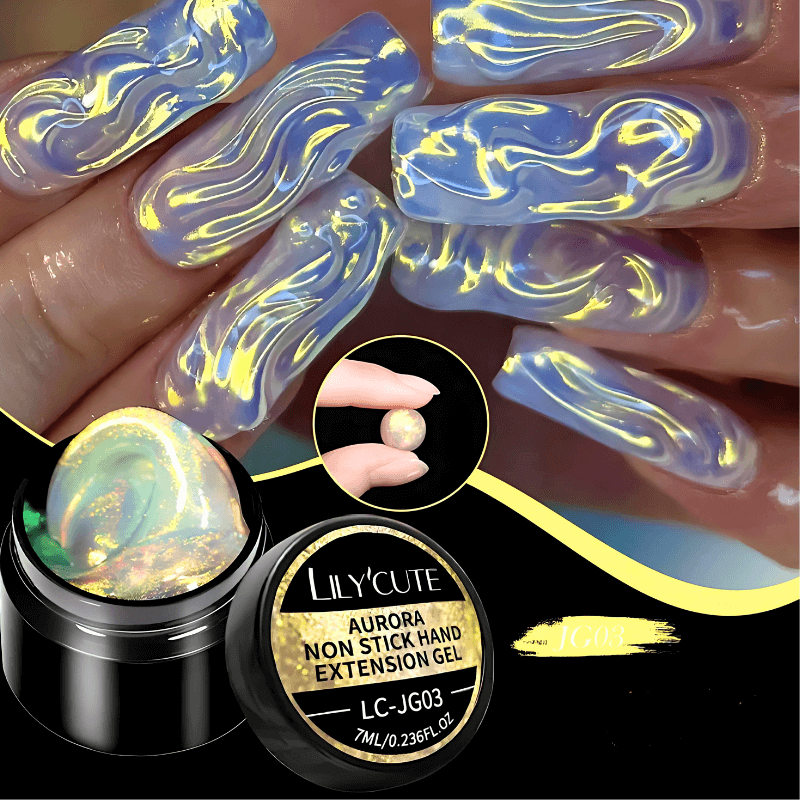 Aurora Non-Stick Hand Solid Extension Nail Gel Polish