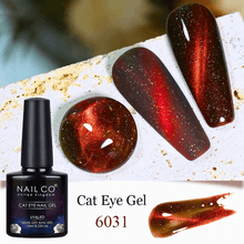 Load image into Gallery viewer, Transparent Crystal Cat Eye Magnetic Gel Polish
